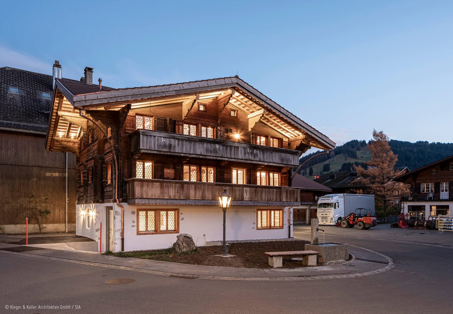 Saanen Aussenansicht | Kleger und Koller Architekten